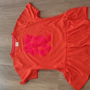 Girls graphic tee. Brand=Arturo Calle. Size=12. Color=Red